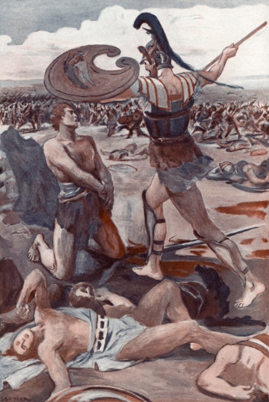 Ilustracja do Iliady autorstwa Homera autorstwa Clement Goutier