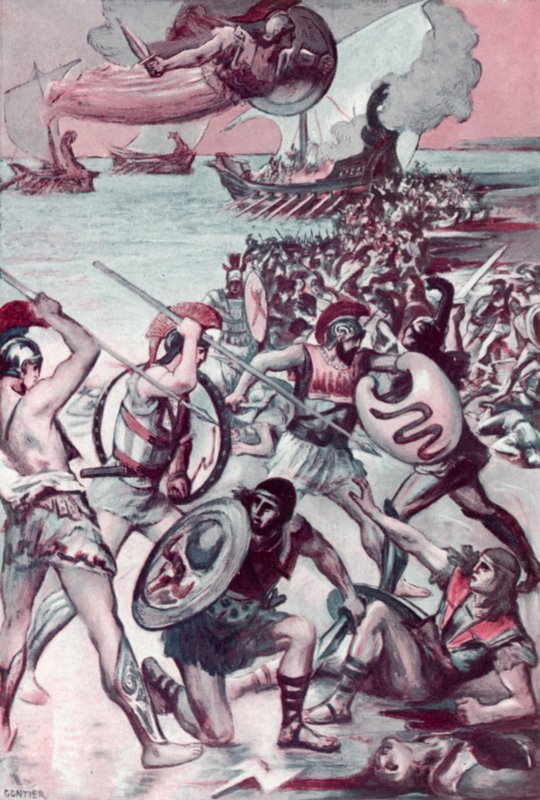 Ilustracja do Iliady autorstwa Homera autorstwa Clement Goutier