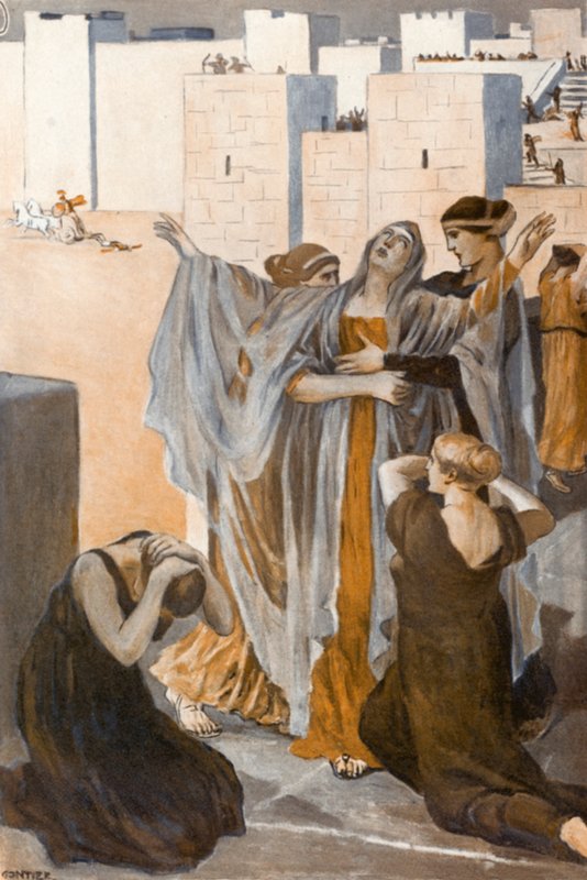 Ilustracja do Iliady autorstwa Homera autorstwa Clement Goutier