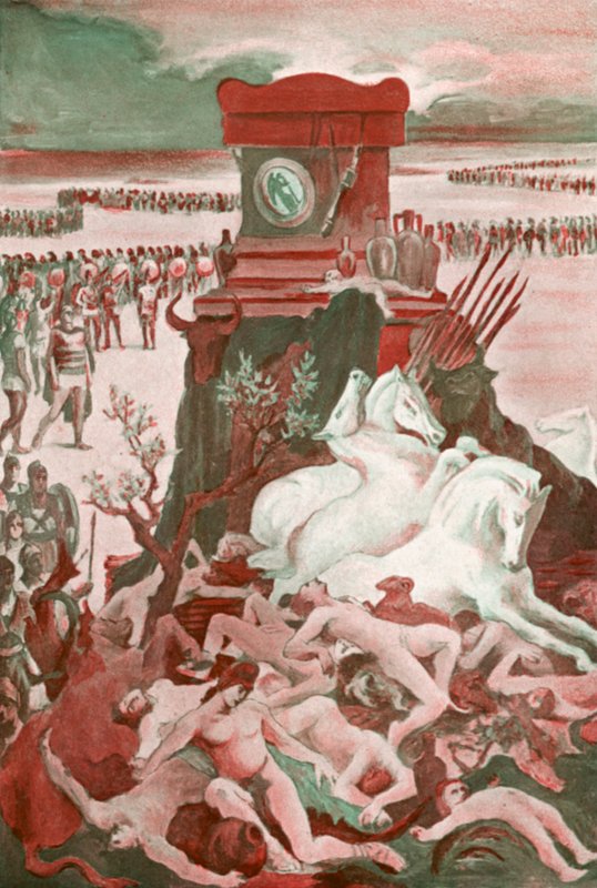 Ilustracja do Iliady autorstwa Homera autorstwa Clement Goutier