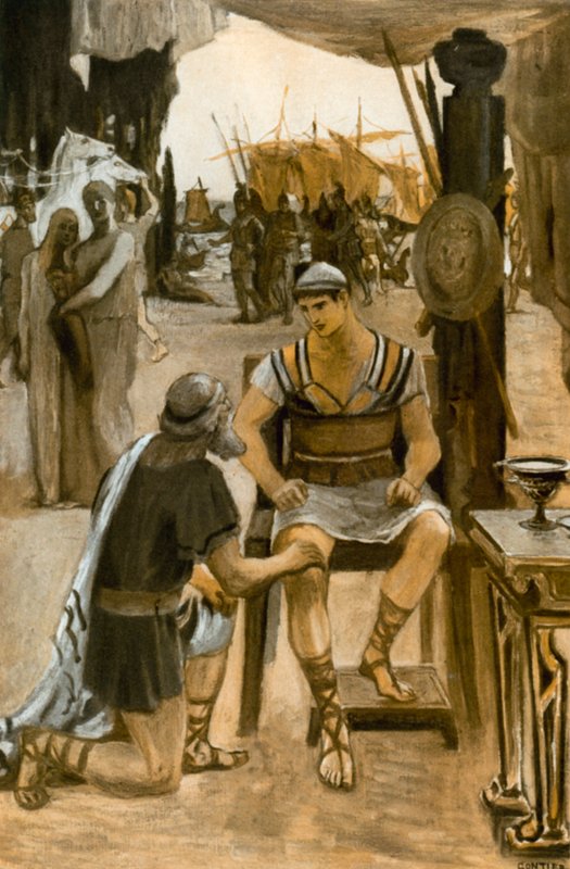 Ilustracja do Iliady autorstwa Homera autorstwa Clement Goutier