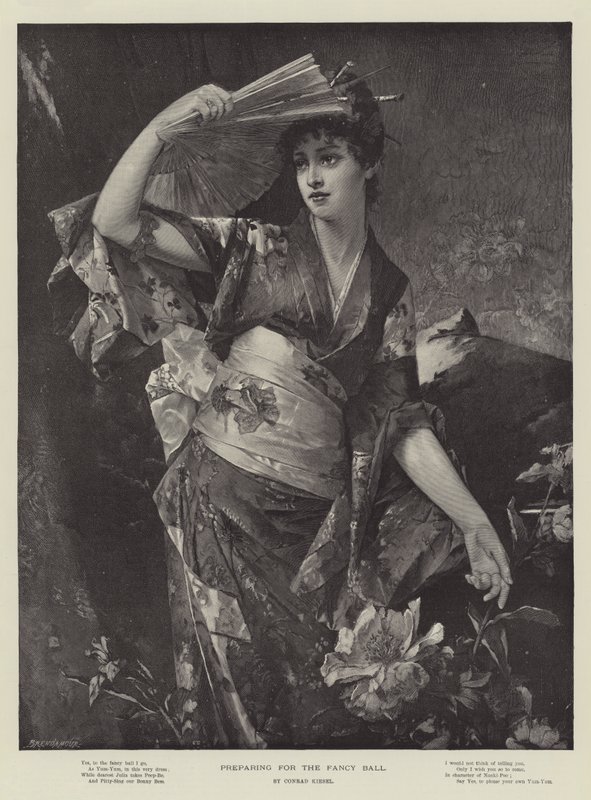 Przygotowania do balu fantazyjnego autorstwa Conrad Kiesel