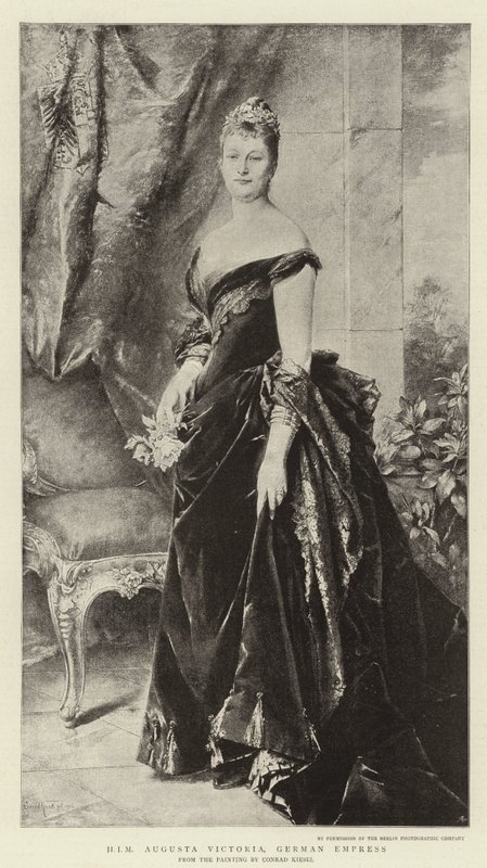 H I M Augusta Victoria, niemiecka cesarzowa autorstwa Conrad Kiesel
