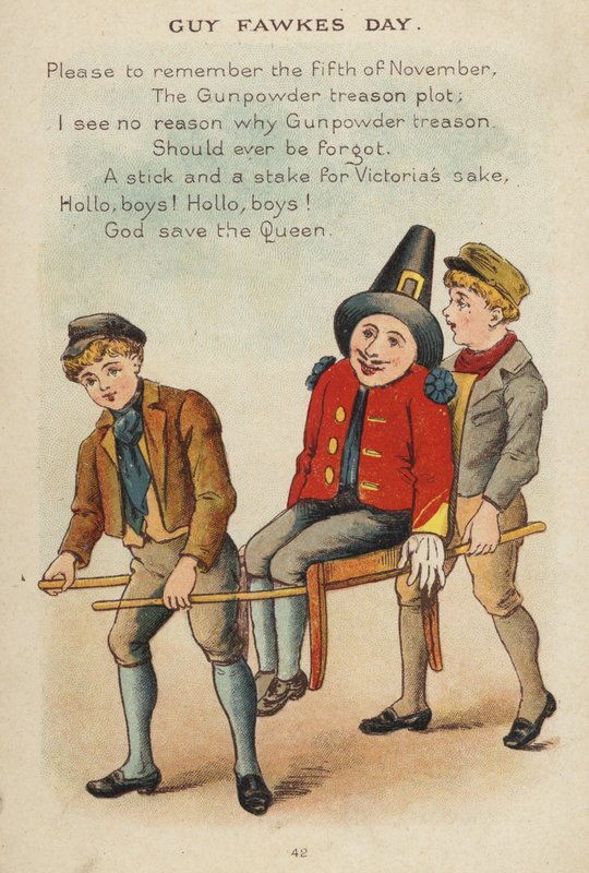 Rymowanka: Dzień Guya Fawkesa (chromolitho) autorstwa Constance Haslewood