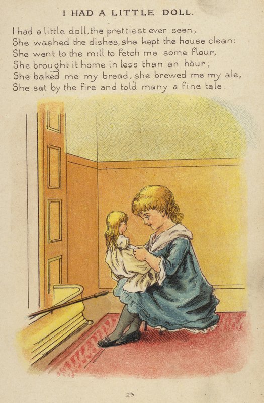 Rymowanka: Miałem małą lalkę (chromolitho) autorstwa Constance Haslewood
