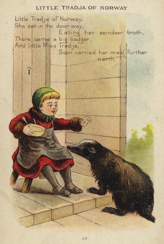 Rymowanka: Mała Tradja z Norwegii (chromolitho) autorstwa Constance Haslewood