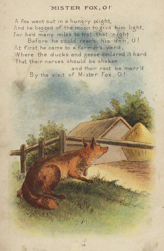 Rymowanka: Mister Fox, O! (chromolit) autorstwa Constance Haslewood