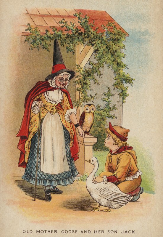 Rymowanka: Stara mama gęś i jej syn Jack (chromolitho) autorstwa Constance Haslewood