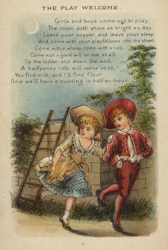 Rymowanka: The Play Welcome (chromolitho) autorstwa Constance Haslewood