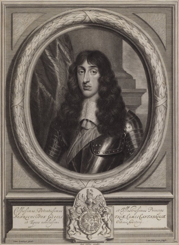 Henry Stuart, książę Gloucester, najmłodszy syn króla Karola I (grafika) autorstwa Cornelis II Van Dalen