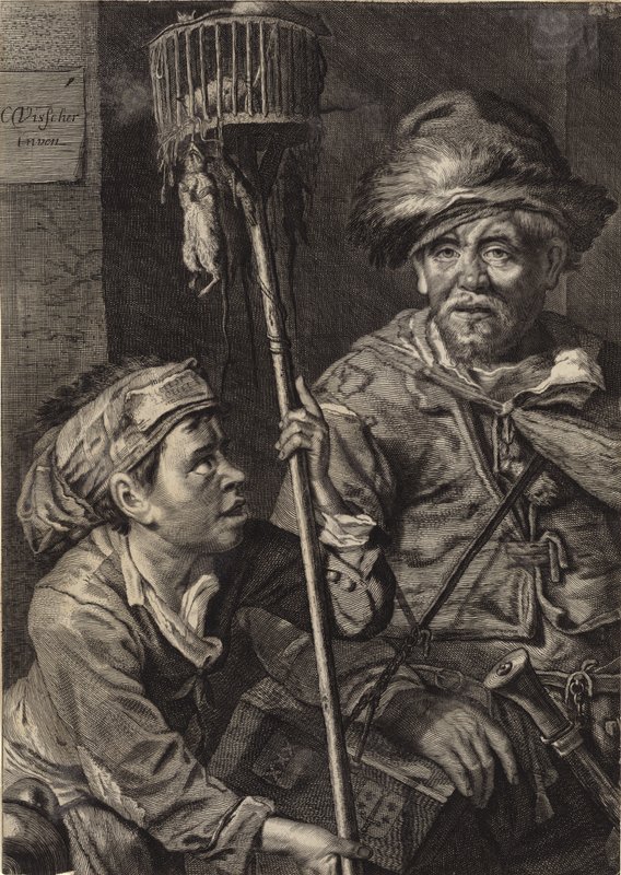 Łapacze szczurów autorstwa Cornelis Visscher