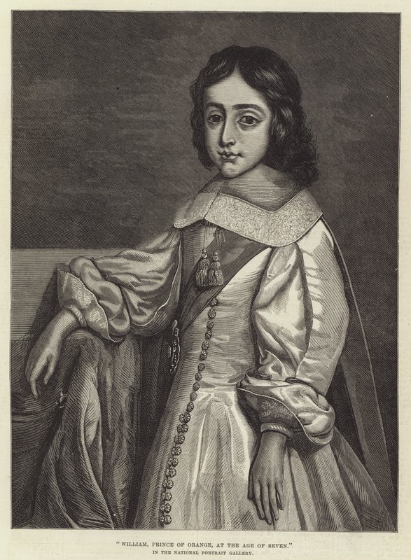 William, książę Orange, w wieku siedmiu lat, w Narodowej Galerii Portretów autorstwa Cornelius Janssen van Ceulen