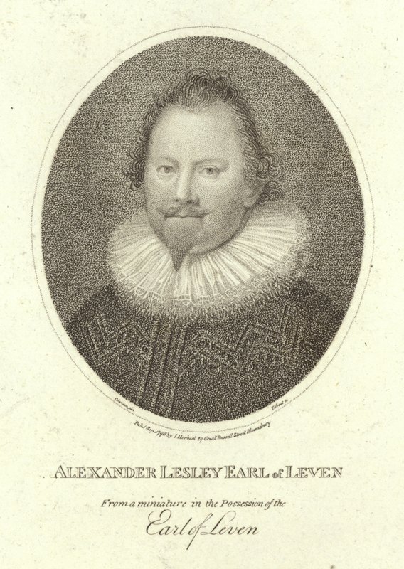 Portret Alexandra Leslie, hrabiego Leven autorstwa Cornelius Janssen van Ceulen