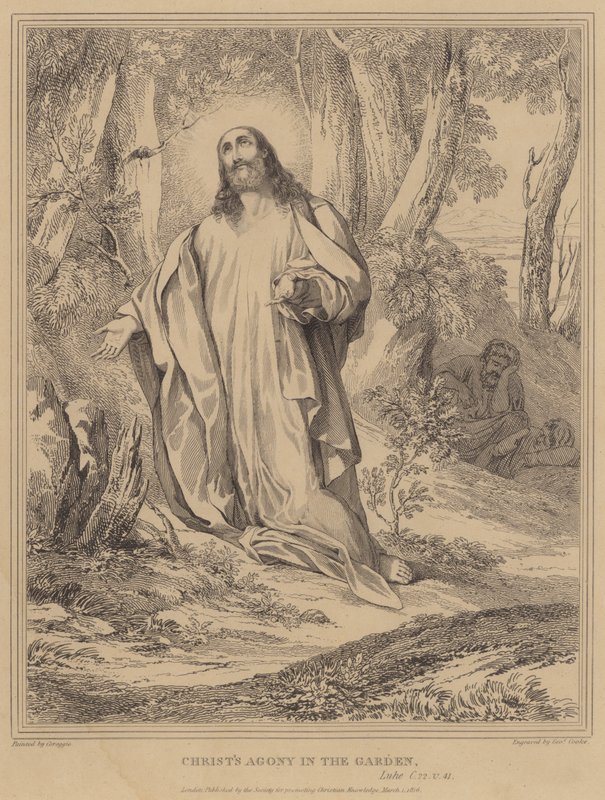 Agonia Chrystusa w ogrodzie, Łukasz autorstwa Antonio da Correggio