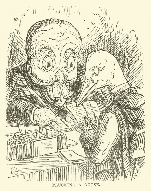 Ilustracja do małego pana bramkarza i jego przyjaciela Verdant Green autorstwa Cuthbert Bradley