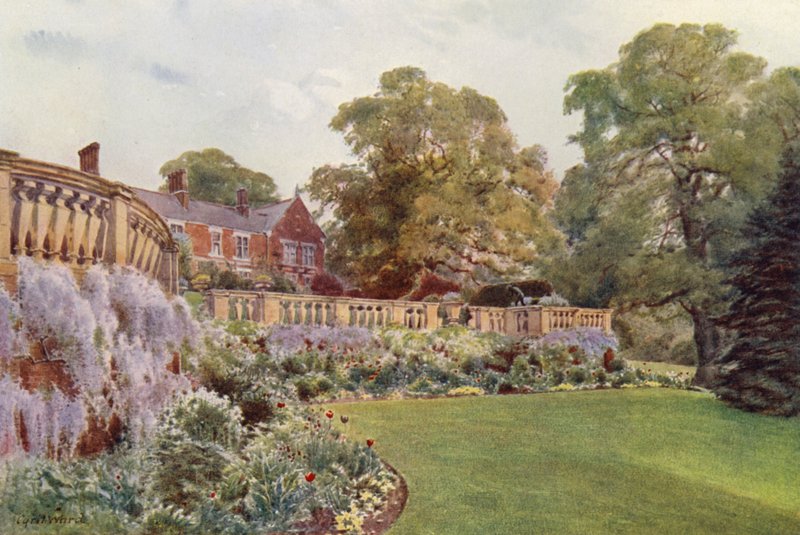East End of the Terrace, Bagshot Park (kolor lito) autorstwa Cyril Ward