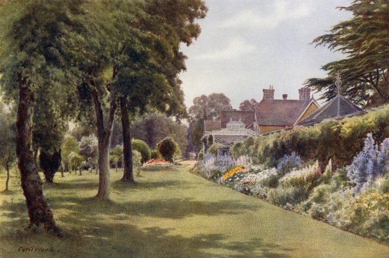 Granica zielna, Osborne Cottage (kolor lito) autorstwa Cyril Ward