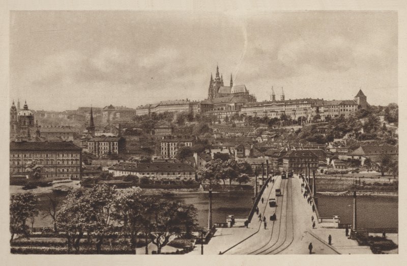 Most Manesa i zamek, Praga autorstwa Czech Photographer