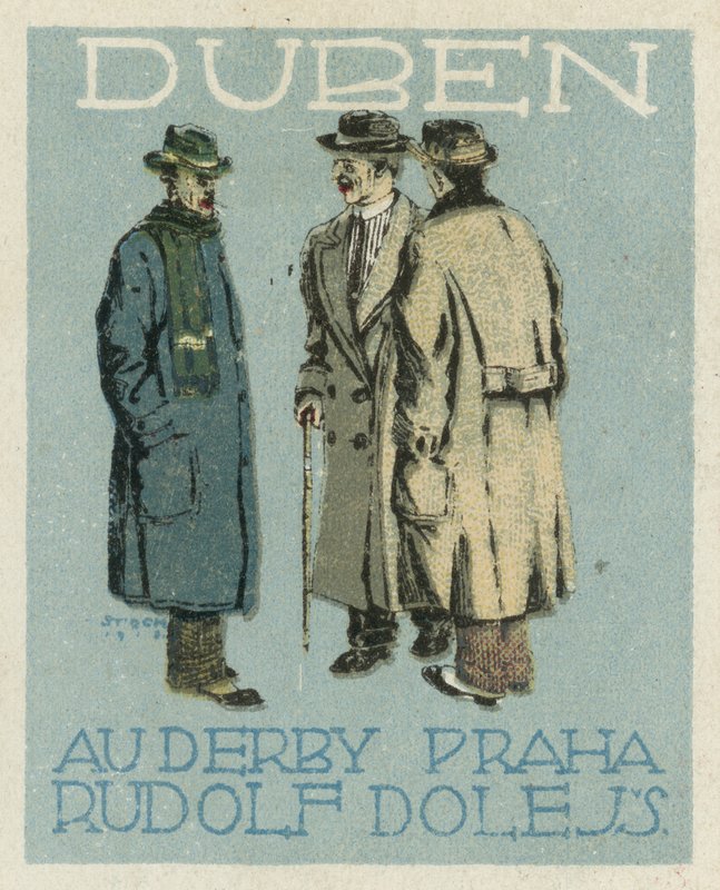Kwiecień. Moda Au Derby Rudolf Dole, Praga autorstwa Czech School