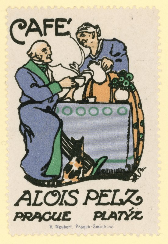 Kawiarnia Alois Peltz, Praga autorstwa Czech School