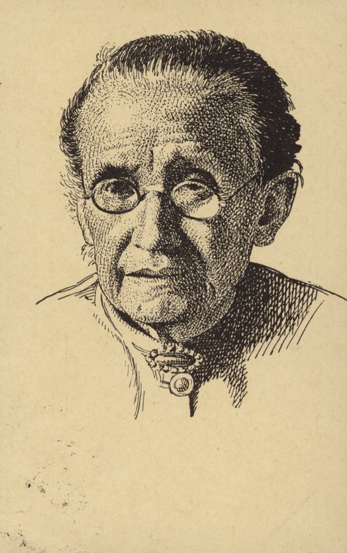 Eliska Krasnohorska (1847-1926), czeska pisarka feministyczna autorstwa Czech School