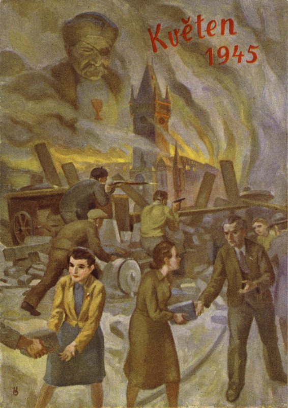 Powstanie Praskie, II wojna światowa, maj 1945 autorstwa Czech School