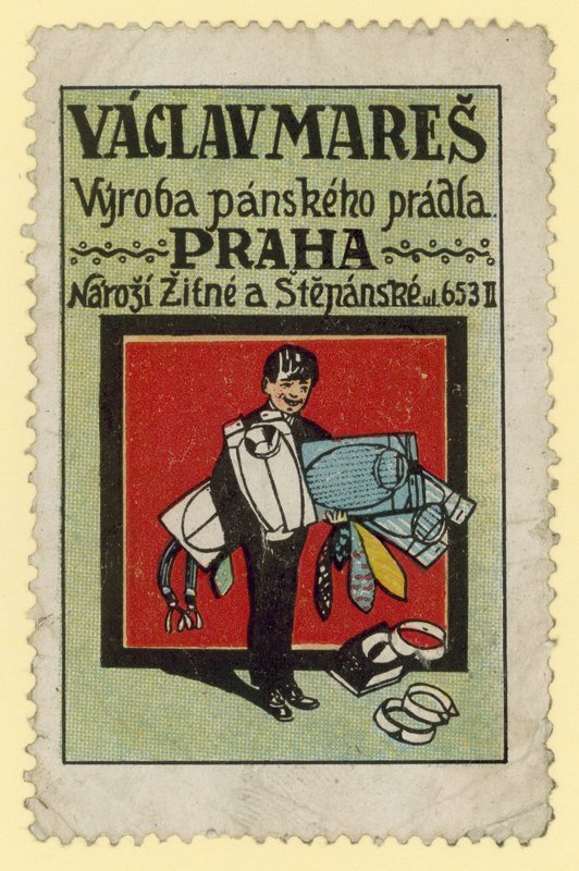 Vaclav Mares, producenci odzieży męskiej, Praga autorstwa Czech School