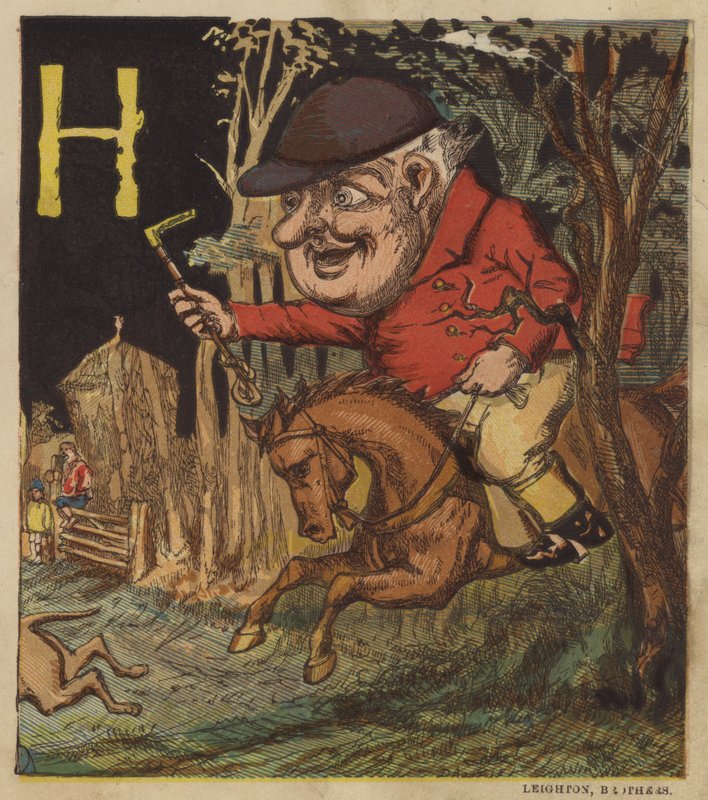 H to myśliwy (kolor lito) autorstwa Dalziel Brothers (after)