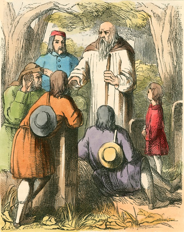 ډیک ویټینګټن د کلیوالو پولي ته غوږ نیسي autorstwa Dalziel Brothers