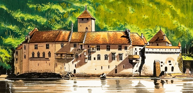Chateau De Chillon autorstwa Dan Escott