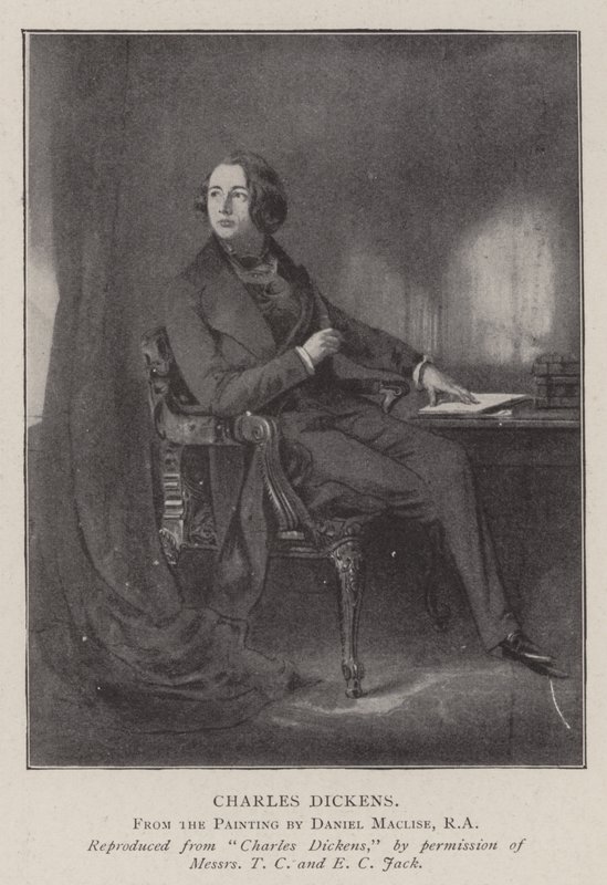 Karol Dickens autorstwa Daniel Maclise