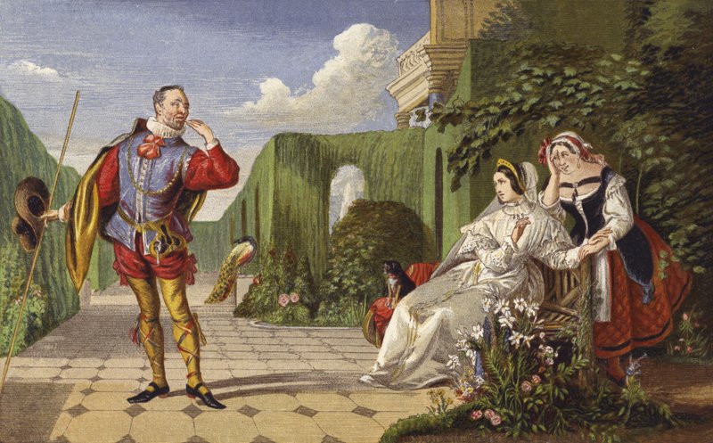Malvolio i hrabina autorstwa Daniel Maclise