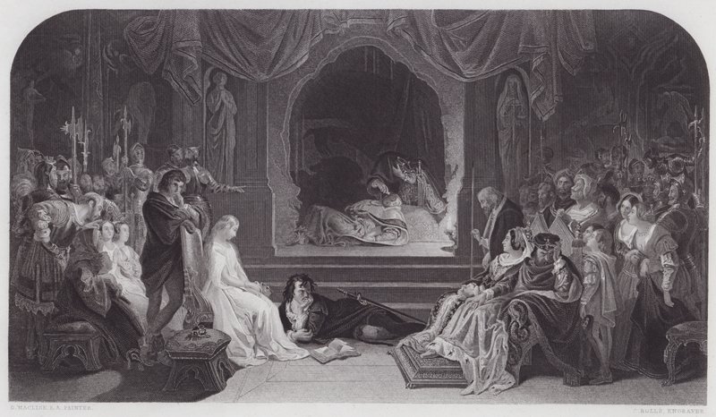Hamlet (grafika) autorstwa Daniel (after) Maclise