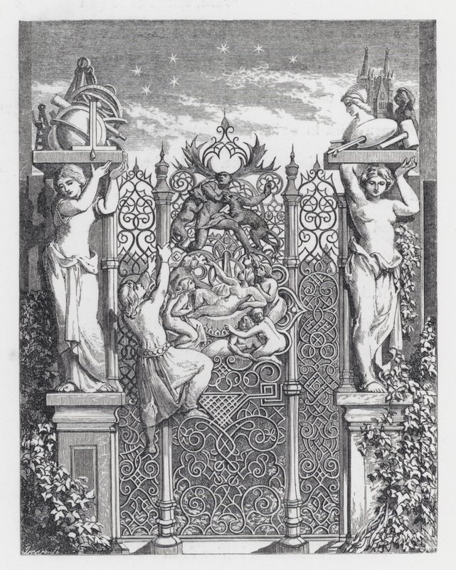 Ilustracja do wiersza Tennysona Księżniczka (rycina) autorstwa Daniel (after) Maclise