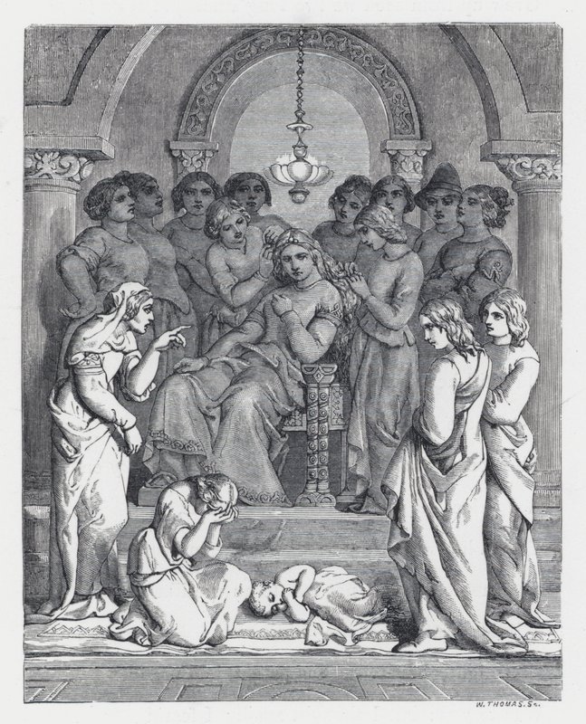 Ilustracja do wiersza Tennysona Księżniczka (rycina) autorstwa Daniel (after) Maclise