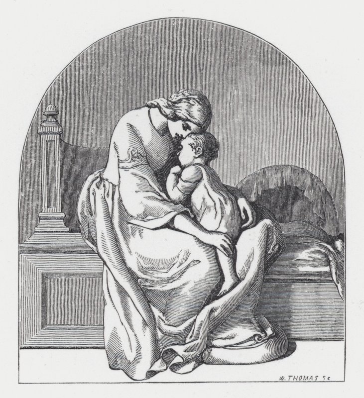 Ilustracja do wiersza Tennysona Księżniczka (rycina) autorstwa Daniel (after) Maclise