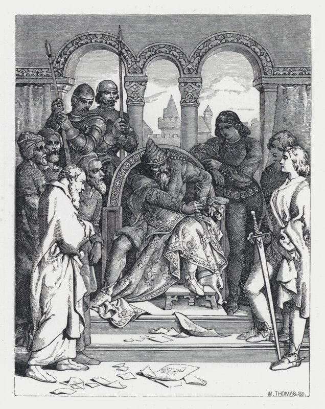Ilustracja do wiersza Tennysona Księżniczka (rycina) autorstwa Daniel (after) Maclise