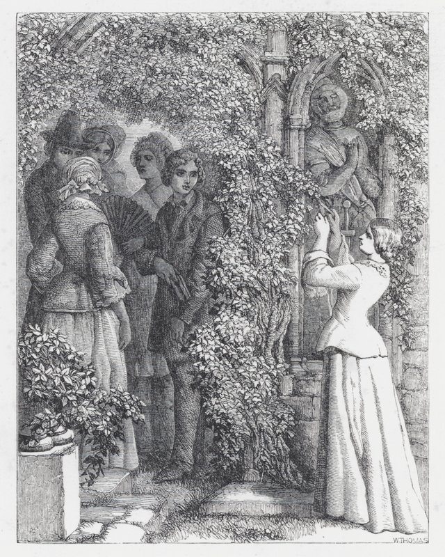 Ilustracja do wiersza Tennysona Księżniczka (rycina) autorstwa Daniel (after) Maclise