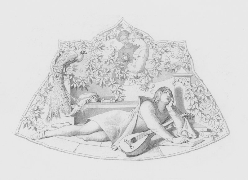 Szekspir, Kochanek (rycina) autorstwa Daniel (after) Maclise