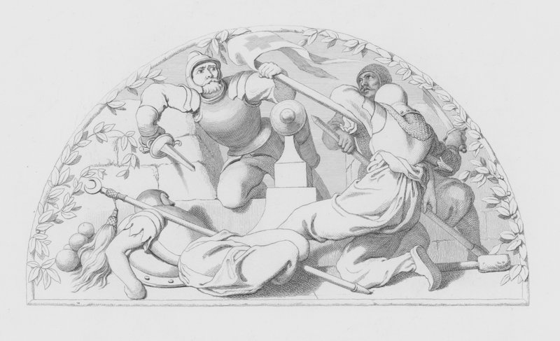 Szekspir, Żołnierz (rycina) autorstwa Daniel (after) Maclise