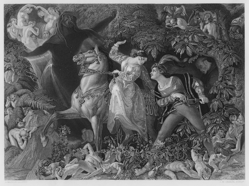 Undine, ze zdjęcia w Królewskiej Kolekcji (grafika) autorstwa Daniel (after) Maclise