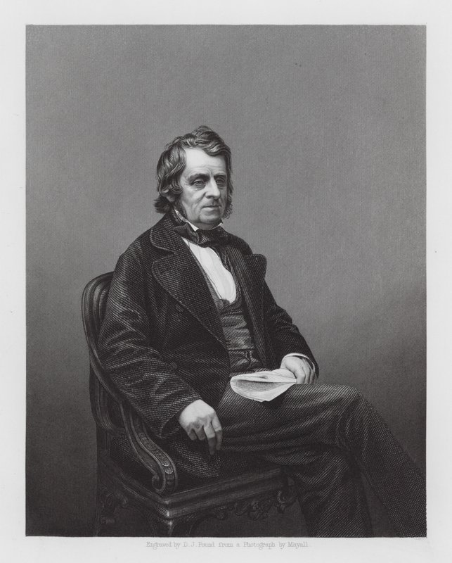 John Arthur Roebuck, brytyjski polityk (rycina) autorstwa Daniel John. Pound