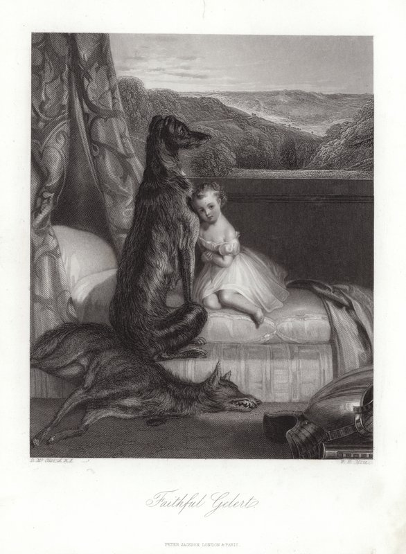 Wierny Gelert autorstwa Daniel Maclise