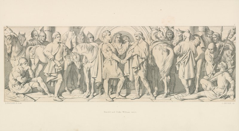 Spotkanie Harolda i księcia Williama autorstwa Daniel Maclise