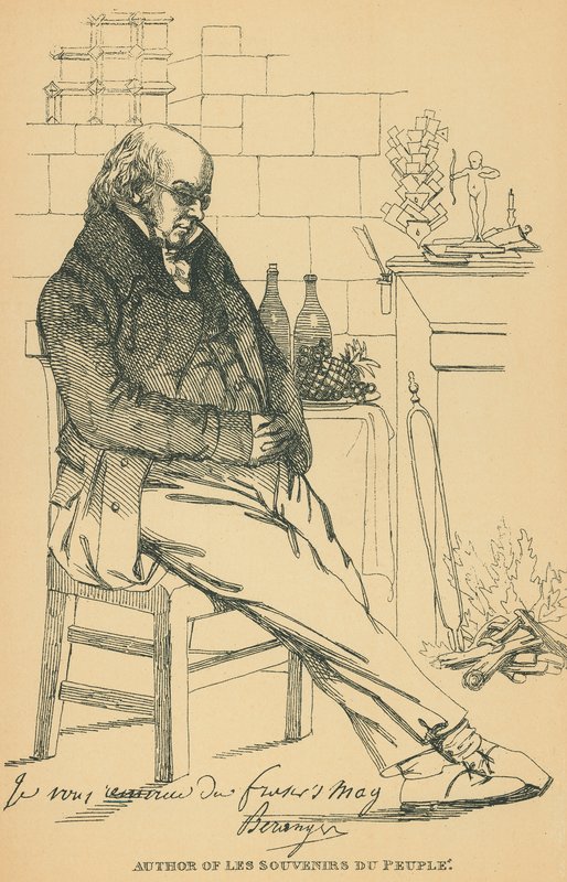 Pierre-Jean de Beranger autorstwa Daniel Maclise