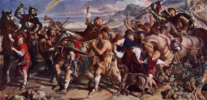 Hrabia Desmond i Ormond autorstwa Daniel Maclise