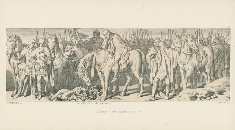 Odwrót Edwina i Morcara z Yorku autorstwa Daniel Maclise