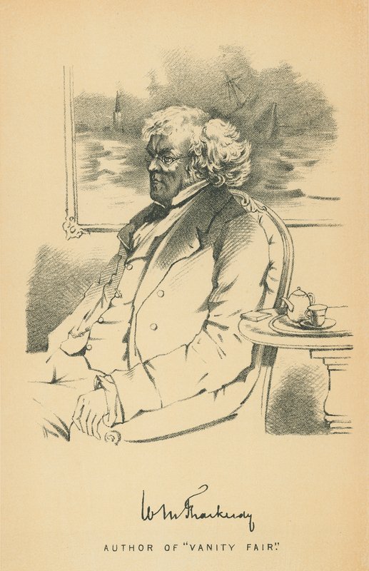 William Makepeace Thackeray autorstwa Daniel Maclise