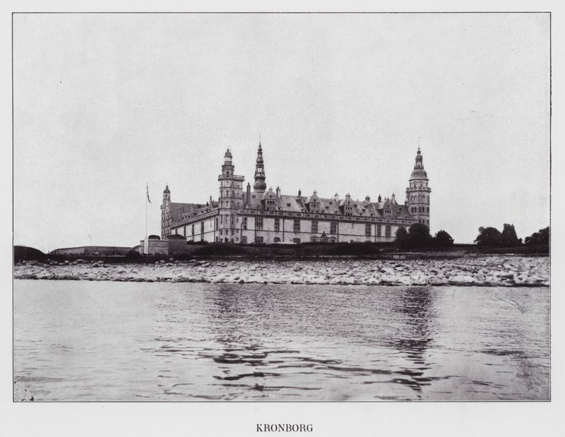 Kjobenhavn / Kopenhaga: Kronborg (zdjęcie czarno-białe) autorstwa Danish Photographer