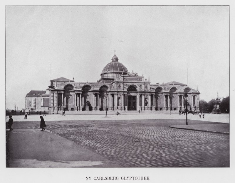 Kjøbenhavn / Kopenhaga: Nowa Carlsberg Glyptotek (zdjęcie czarno-białe) autorstwa Danish Photographer